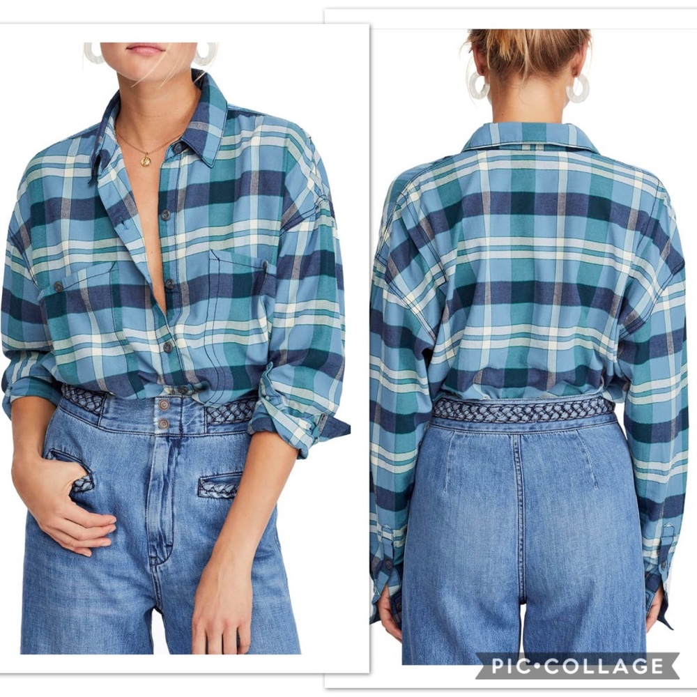 FREE PEOPLE Loveland Plaid Shirt